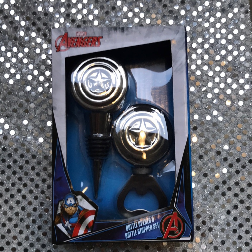 Captain America Bottle Opener and Wine Stopper